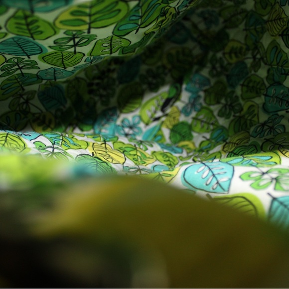 Vera Bradley Backpack Lime's Up Green Floral - Picture 3 of 4